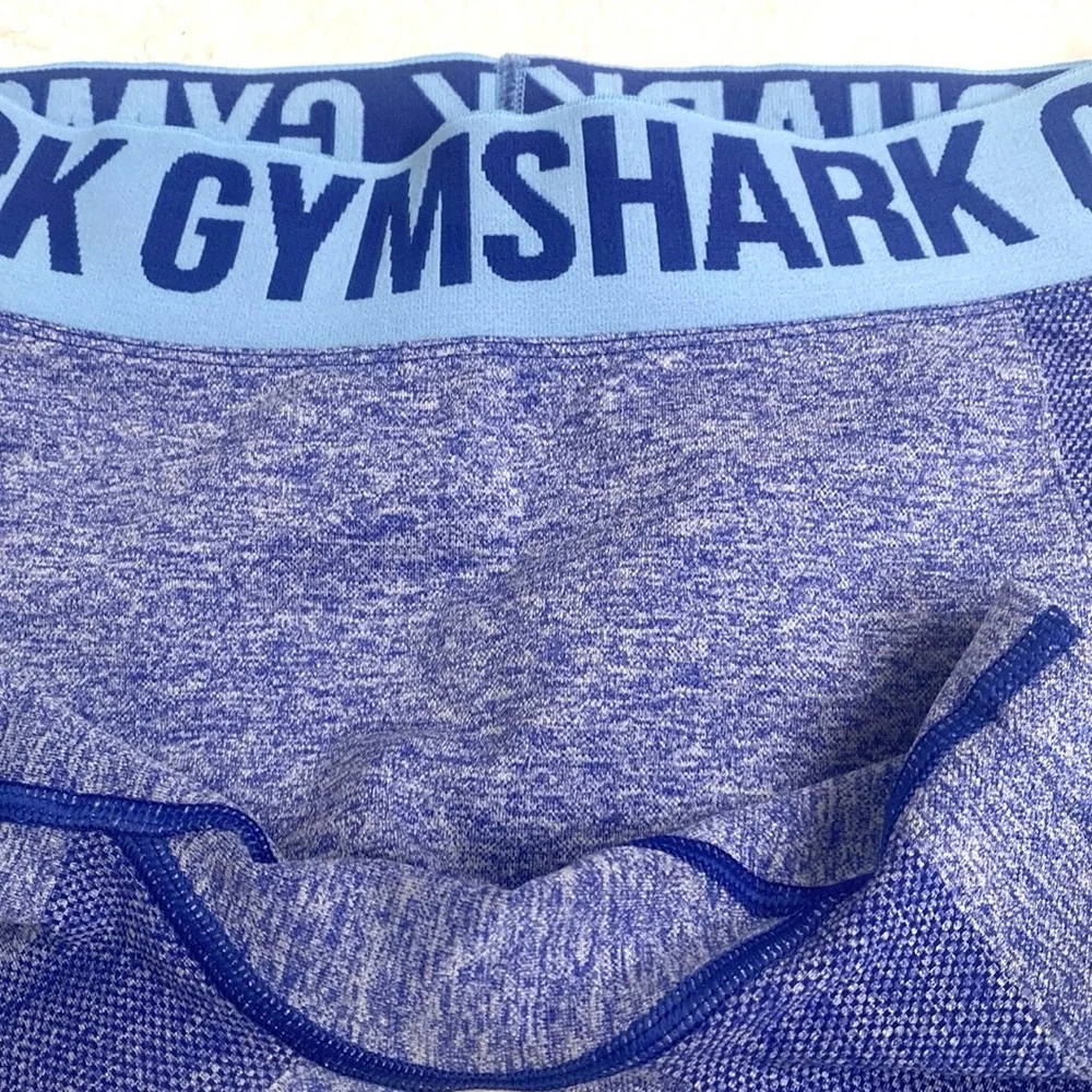 (A11) Gymshark Flex Shorts - Earl Blue Marl, Size Small,‎ EUC